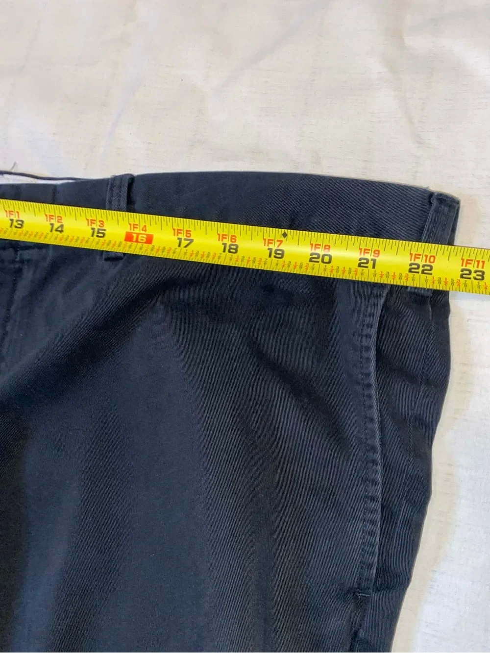 Vintage Ralph Lauren Men's Dark Navy Straight Chinos. 46w fits 44